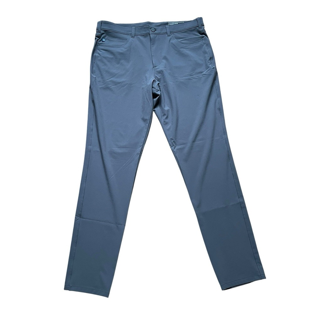 Mizzen+Main Helmsman Chino Pants Mens 36x34 Gray Slim Stretch Performance
